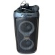 Колонка чемодан Hoco HA6 проводной микрофон/RGB с пультом/BTv5.3/TWS/FM/TF/USB/AUX черная 42х21х19 см - фото 1