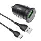 АЗУ Type-C Hoco Z43 3А/1USB/18W/QC3.0 черное 1м - фото 1