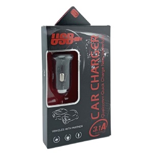 АЗУ USB блочек T06 Metall 2.4A/12/24V/2USB черное# - фото