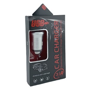 АЗУ USB блочек T06 Metall 2.4A/12/24V/2USB стальной# - фото