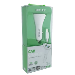 АЗУ Type-C Gerlax GC-09 3А 2USB белое 1м - фото