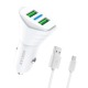 АЗУ microUSB Gerlax GC-09 3A/2USB белое# - фото 1