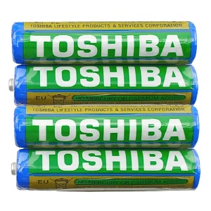 R03 Батарейки Toshiba HD AAA солевые по 4 шт(мизинчиковые)/цена за 1 бат. (40) - фото