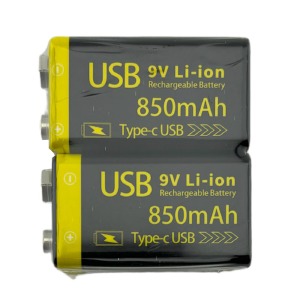 Аккумулятор с разъемом Type-C под зарядку, Liitokala крона по 4шт 1100mA/цена за 1 бат.  - фото