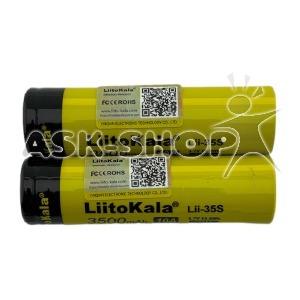 Аккумулятор 18650 LiitoKala Lii-35S 3500mA 3.7V 12.9Wh по 2шт/цена за 1бат. (Discharging 10A) - фото
