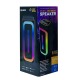Колонка чемодан мини MS-3627BT 10Wx2/RGB/BT/USB/microSD/FM/AUX черная 38,5х16х14 см - фото 2