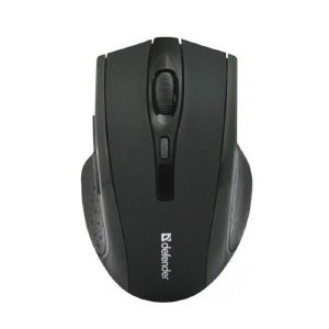 Компьютерная мышка беспроводная Defender Accura MM-665 6 кнопок/USB 2.4GHz/800-1600DPI блистер черная - фото