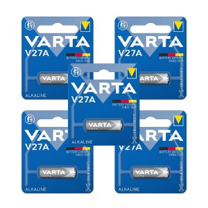 Батарейки 27A Varta A27/V27A 12V щелочные (сигнализация) по 5 шт/цена за 1 бат. - фото