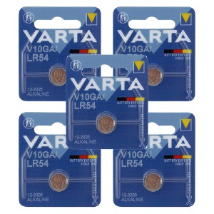 Батарейки LR54/V10GA/LR1130/189 Varta по 5 шт./цена за 1 бат. - фото
