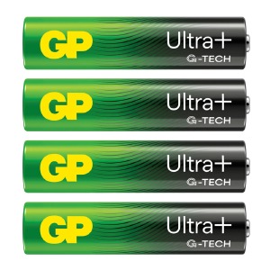 LR03 Батарейки GP Ultra Plus AAA щелочные по 4шт(мизинчиковые)/цена за 1 бат. (40) - фото