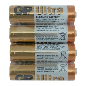 LR06 Батарейки GP Ultra щелочная по 4шт(пальчиковые)/цена за 1 бат. - фото