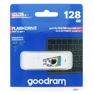 USB 128GB 3.2 Goodram UME3 Ukraine белая - фото