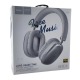 Hands Free большие Bluetooth Hoco W35 BT5.3/TFcard/AUX/mic/400mAh/Airpods Pro Max design серый - фото 1