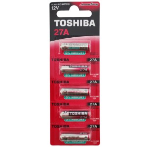 Батарейки 27A Toshiba (сигнализация) по 5 шт./цена за 1 бат. - фото