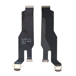 Разъём зарядки (Charger connector) Huawei P20 на шлейфе с элементами - фото