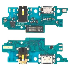 Разъем зарядки Samsung M20/M205 с нижней платой, микрофон/элементы - фото