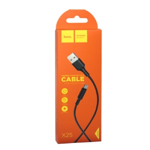 Кабель microUSB Hoco X25 2A черный 1м (30) - фото