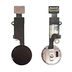 Шлейф Apple iPhone 7G/7+/8/8+ с кнопкой Home черной,сенсорная,без Touch ID - фото