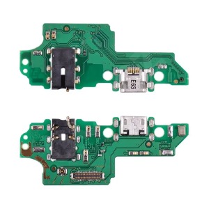Разъём зарядки (Charger connector) Huawei Honor 7X Dual Sim (BND-L21) с нижней платой и элементами - фото