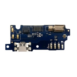 Разъем зарядки (Charger connector) Meizu M3/M3 Mini на плате с микрофоном и компонентами - фото