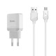 СЗУ Lightning USB Hoco C22A 2.4A-1USB белое - фото 1