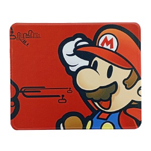 Коврик для мышки 250x210мм персонаж Super Mario с боковой прошивкой, антискользящая основа - фото