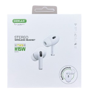 Bluetooth Air Pods Gerlax H15W Cheap series/TWS/BT5.3/25mAh/200mAh/touch control/siri/зарядка бокса, а потом наушников/design Pro 2 series белые - фото