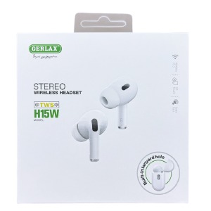 Bluetooth Air Pods Gerlax H15W белые (design Pro 2 series) chip series акб 200мА+2х25мА/touch control/siri/зарядка бокса, а потом наушников - фото