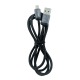 Кабель microUSB Gerlax L36V 8A/120w/QC3.0 тканевой черный 1м - фото 1