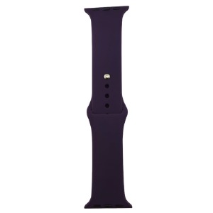 Ремешок для Apple Watch 38/40/41mm силиконовый темно-фиолетовый L (63) - фото