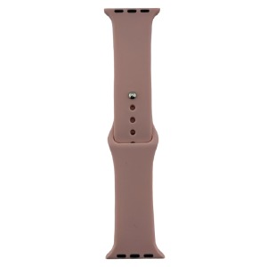 Ремешок для Apple Watch 38/40/41mm силиконовый нежно-розовый L (20) - фото