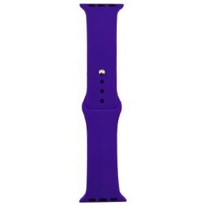 Ремешок для Apple Watch 38/40/41mm силиконовый фиолетовый L (41) - фото