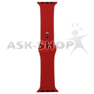 Ремешок для Apple Watch 38/40/41mm силиконовый (05) оранжево-розовый L - фото
