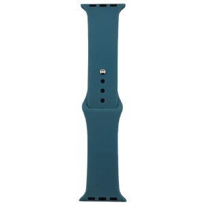 Ремешок для Apple Watch 38/40/41mm силиконовый (43) бледно-васильковый L - фото