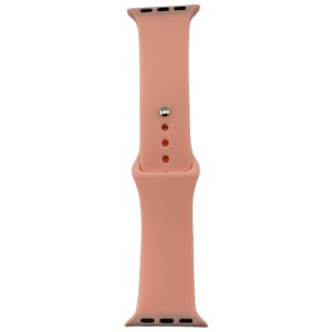 Ремешок для Apple Watch 38/40/41mm силиконовый (08) персиковый L - фото