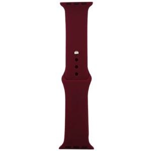 Ремешок для Apple Watch 38/40/41mm силиконовый (32) гранатовый L - фото