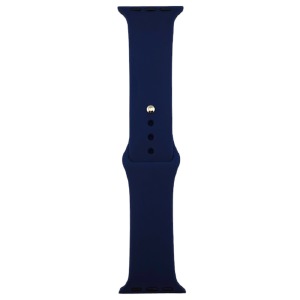 Ремешок для Apple Watch 38/40/41mm силиконовый (09) темно-синий L - фото