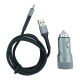 АЗУ Type-C Gerlax GC-15 6A/1USB/38W/QC3.0/PD20W металл серый - фото 1