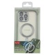 Накладка Berlia Magnetic Camera Glass  iPhone 15 MagSafe grey - фото 1