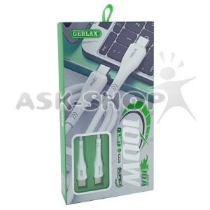 Кабель Type-C to Type-C Gerlax L18T 10A/100W белый 1м* - фото