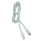 Кабель Type-C to Type-C Gerlax L18T 10A/100W белый 1м* - фото 1