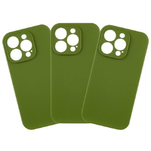 Силикон FULL PROTECTION iPhone 15 "Soft touch" Original Green (32) лого - фото