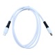 Кабель Type-C to Type-C Hoco X82 3A/60W силиконовый белый 1м - фото 1