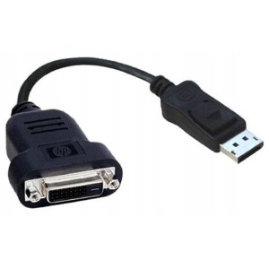 DisplayPort (папа) - DVI (мама) Переходник FACTORY ORIGINAL 0,2м черный# - фото