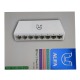 Свитч ALFA S108, 8 портов RJ45, 10/100Mbps, пластик (Realtek 8309IC, 12v) белый - фото 1