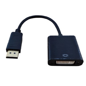 DisplayPort (папа) - DVI (мама) конвертер черный 0,1м - фото