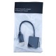 DisplayPort (папа) - DVI (мама) конвертер черный 0,1м - фото 1