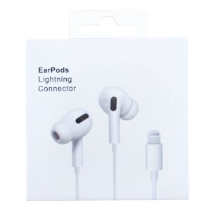 Hands Free iPhone Lightning EarPods Pro (LOGO) белые - фото