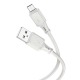 Кабель microUSB Hoco X101 2.4A силиконовый серый 1м (30) - фото 1