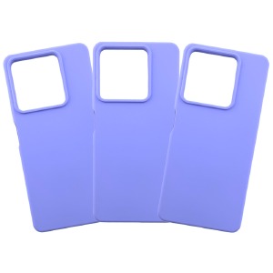 Накладка Liquid Silicone Case Xiaomi Poco X6 Pro 5G Purple - фото